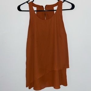 Rust orange blouse